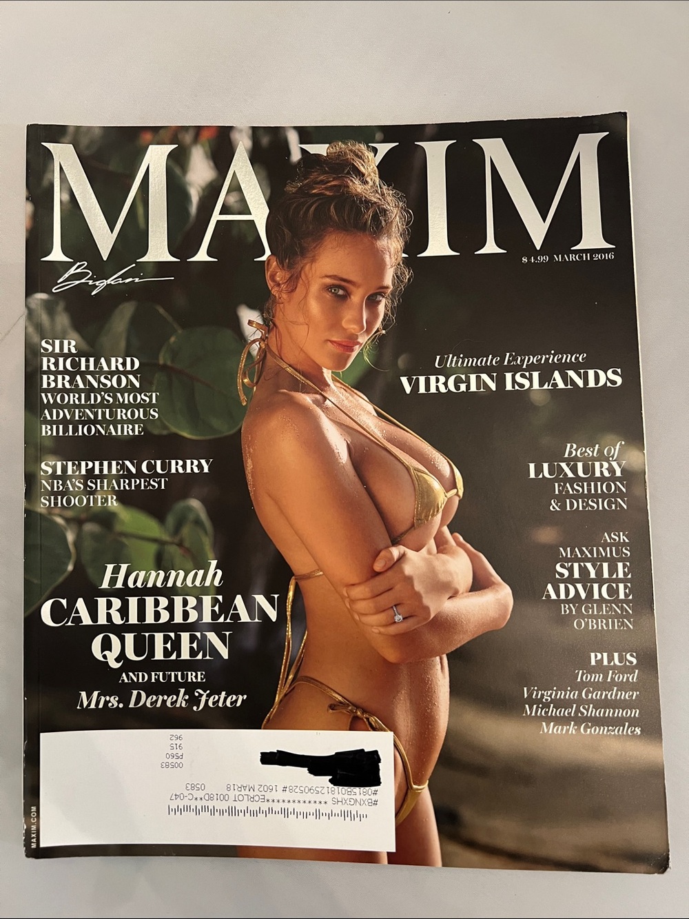 Maxim Magazine - Cover Hannah Davis - Issue 211 - March 2016